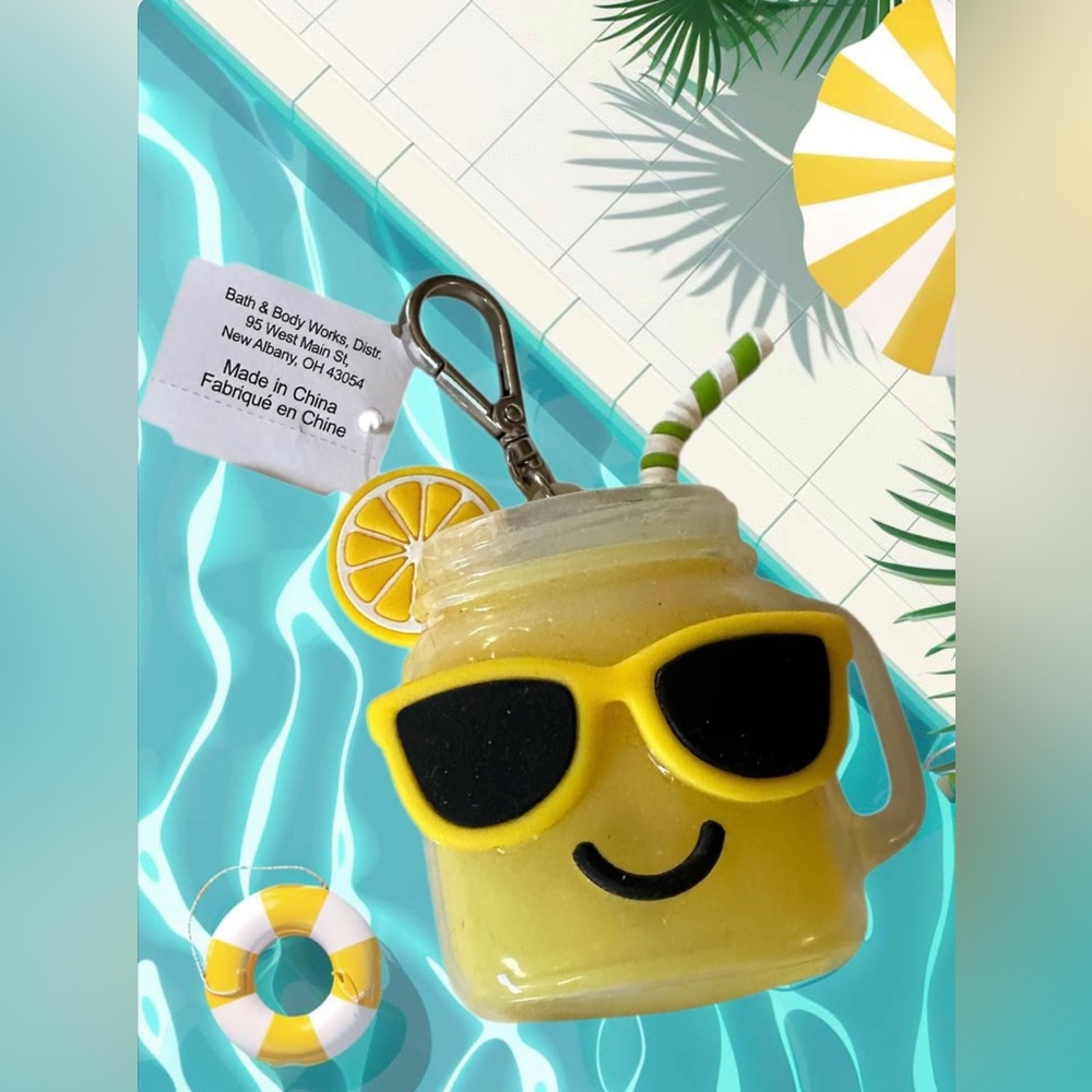 Bath & Body Works Lemonade Drink PocketBac Sanitizer Holder - Ltd. Edition